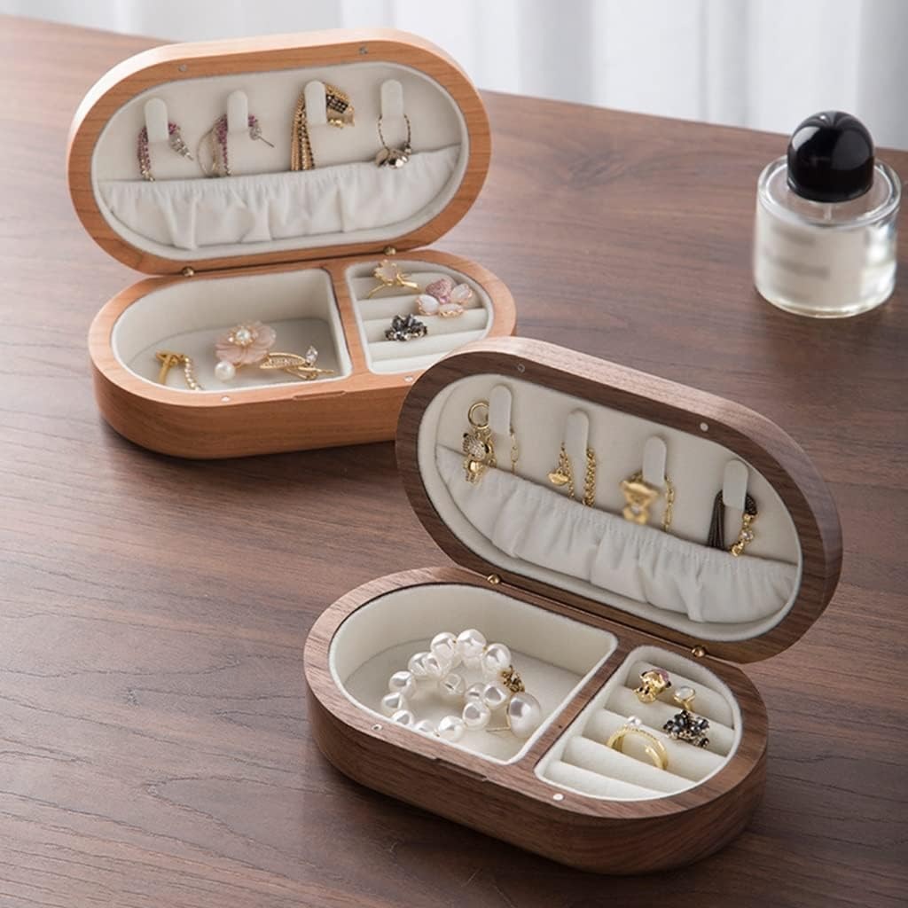 Petite Boîte À Bijoux En Bois De Voyage