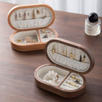 Petite Boîte À Bijoux En Bois De Voyage