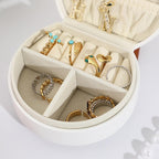 Petite Boîte À Bijoux De Voyage En Cuir