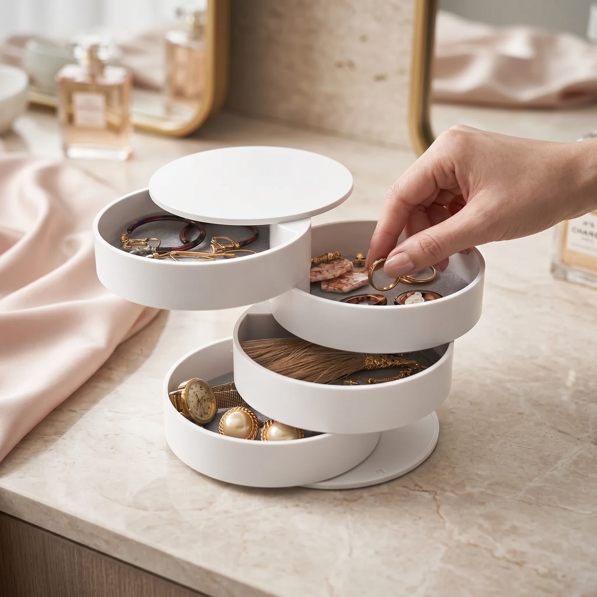 Boîte À Bijoux Ronde