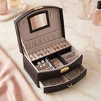 Boîte À Bijoux De Voyage Avec Miroir