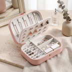 Boîte À Bijoux De Voyage En Cuir
