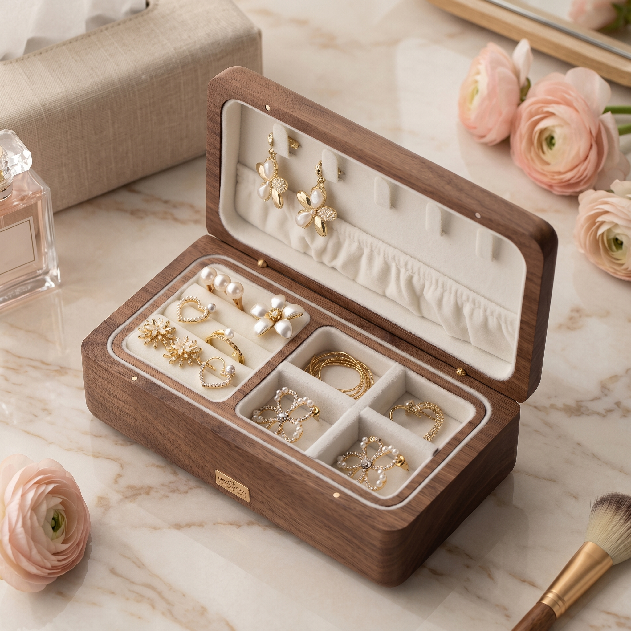 Petite Boîte À Bijoux En Bois