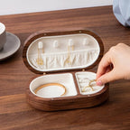 Petite Boîte À Bijoux En Bois De Voyage