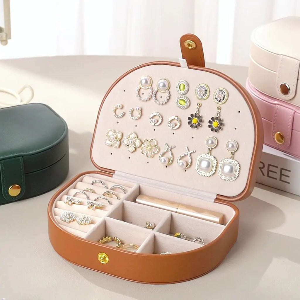 Boîte À Bijoux En Cuir Format Voyage