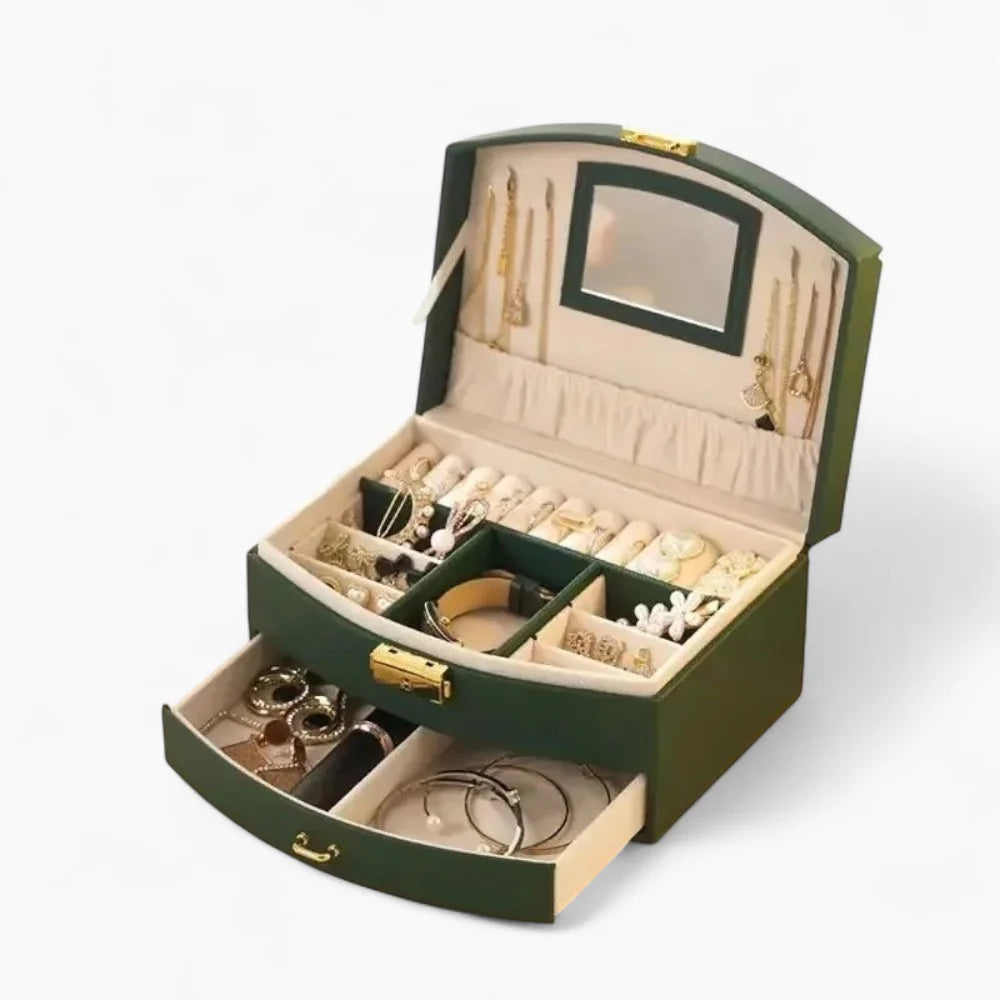 Boîte À Bijoux De Voyage Avec Miroir