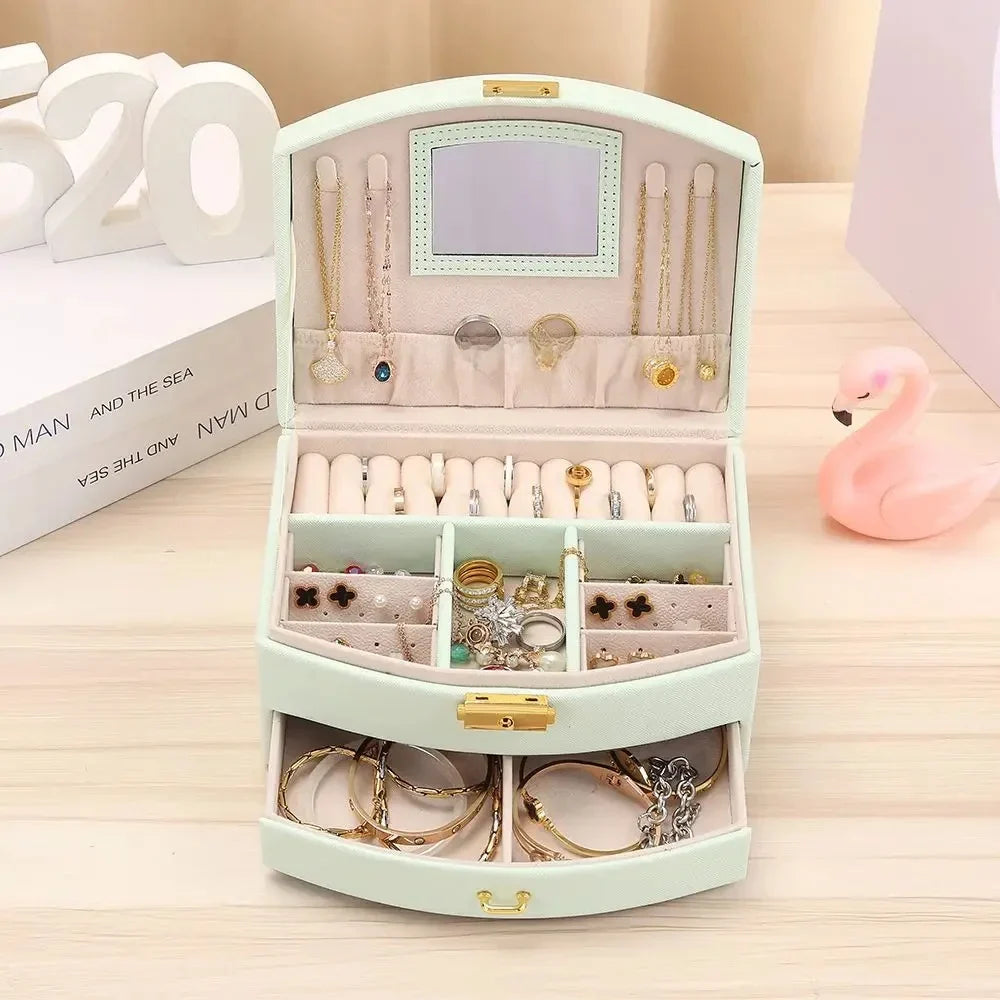 Boîte À Bijoux De Voyage Avec Miroir