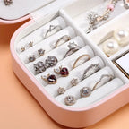 Boîte À Bijoux De Voyage En Cuir