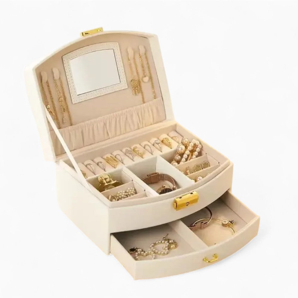 Boîte À Bijoux De Voyage Avec Miroir