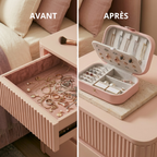 Boîte À Bijoux De Voyage En Cuir